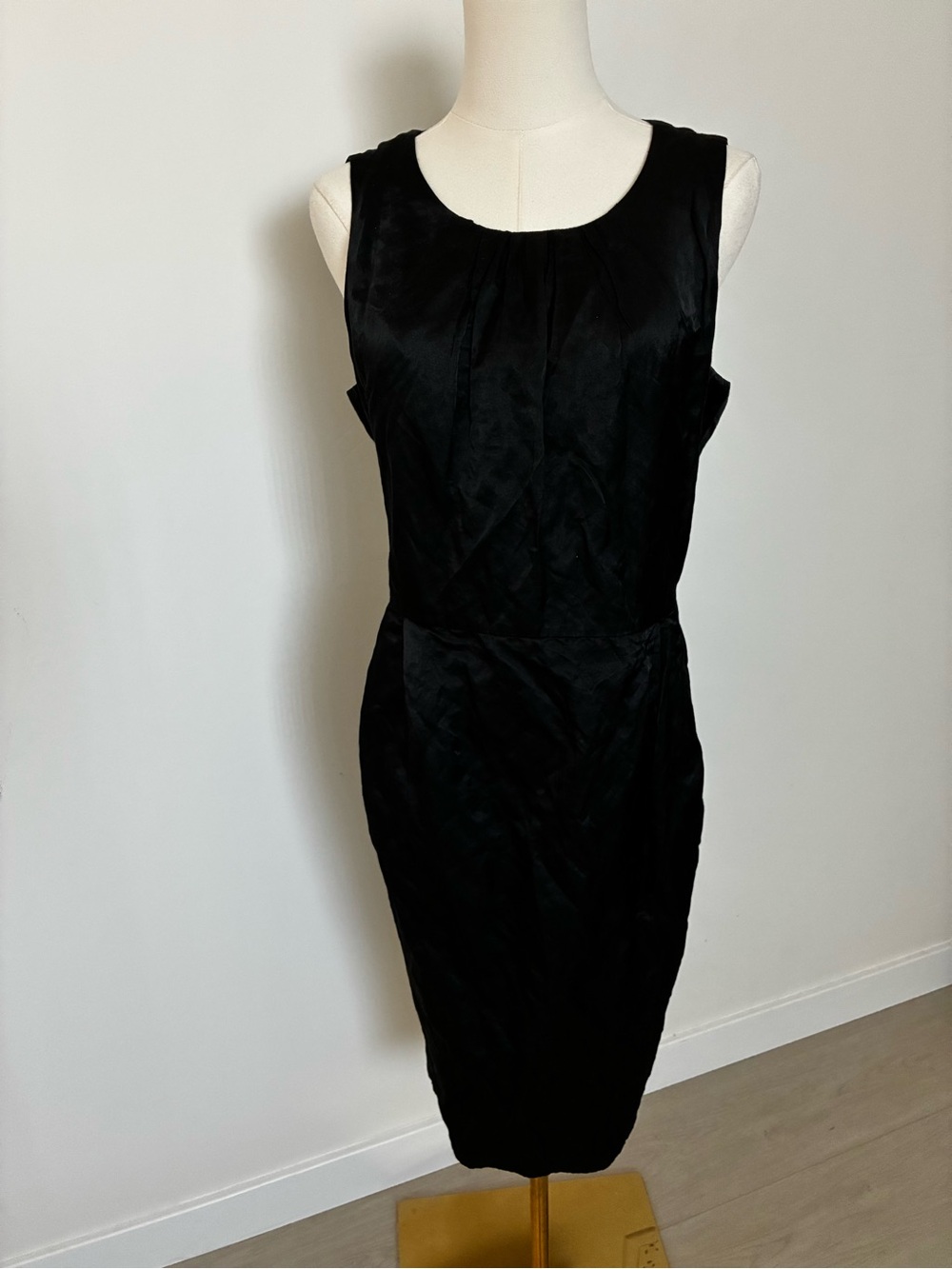 Eileen Fisher Black Sleeveless Sheath Dress